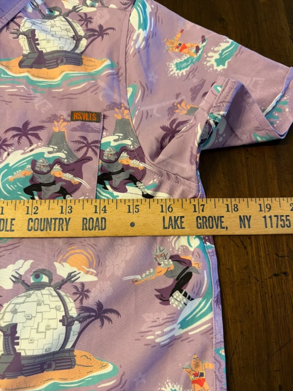 RSVLTS Shredder Shreds TMNT Lavender Shirt Size Medium KUNUFLEX Turtles